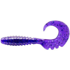 Силікон FishUP Fancy Grub 2" #060 - Dark Violet/Peacock & Silver (10шт/уп)