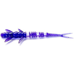 FishUP Flit 2" Silicone #060 - Dark Violet/Peacock & Silver (9 pcs/pack)