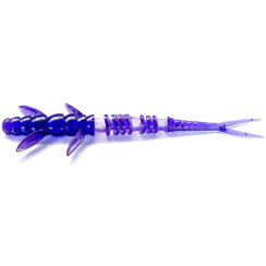 Silicone FishUP Flit 3" #060 - Dark Violet/Peacock & Silver (8pcs/pack)