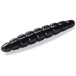 FishUP Morio 1.2" Cheese Flavor Silicone #101 - Black (12 pcs/pack)