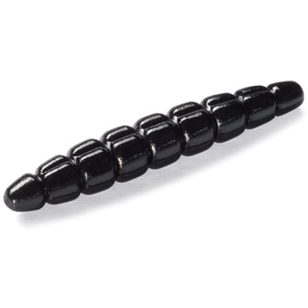 FishUP Morio 1.2" Cheese Flavor Silicone #101 - Black (12 pcs/pack)