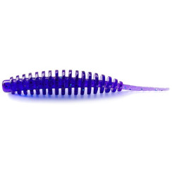 FishUP Tanta 1.5" Silicone #060 - Dark Violet/Peacock & Silver (10 pcs/pack)