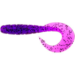 Силикон FishUP Mighty Grub 3.5" #016 - Lox/Green & Black (7шт/уп)