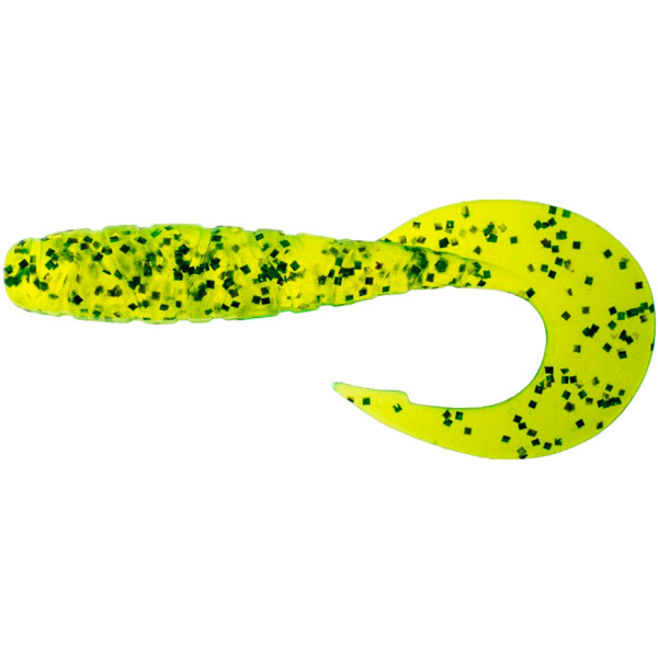 Silicone FishUP Mighty Grub 4.5" #026 - Flo Chartreuse/Green (4pcs/pack)