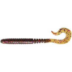 Силікон FishUP Vipo 3.6" #050 - Green Pumpkin Brown/Red & Purple (8шт/уп)