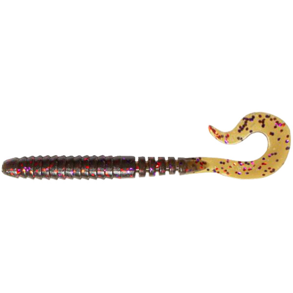 Силікон FishUP Vipo 3.6" #050 - Green Pumpkin Brown/Red & Purple (8шт/уп)