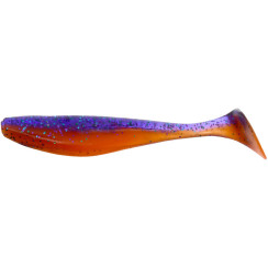 FishUP Wizzle Shad 3" Silicone #207 - Dark Violet/Orange (8 pcs/pack)