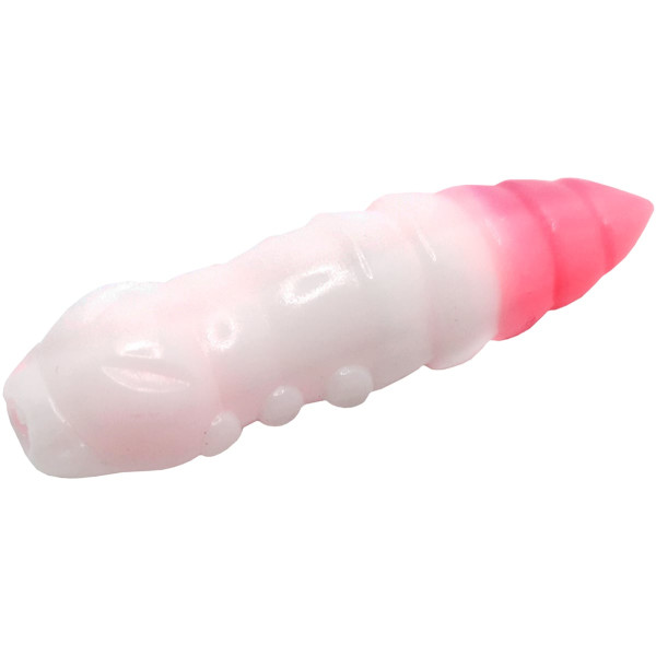 Силікон FishUP Pupa 1.5" cheese taste #132 - White/Bubble Gum (8шт/уп)