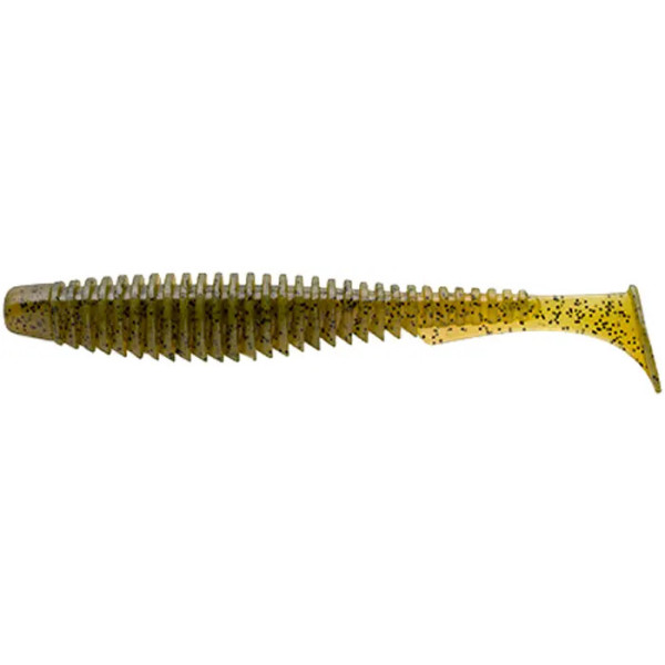 Силікон FishUP U-Shad 3.5" #074 - Green Pumpkin Seed (8шт/уп)