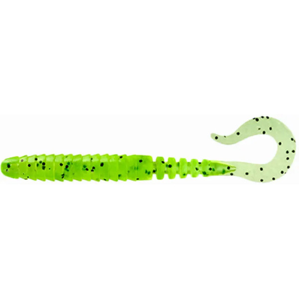 Silicone FishUP Vipo 4.3" #055 - Chartreuse/Black (7pcs/pack)