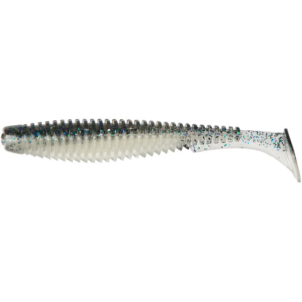 Силікон FishUP U-Shad 4" #201 - Bluegill/Pearl (8шт/уп)