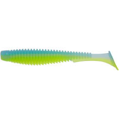 Силікон FishUP U-Shad 4" #206 - Sky/Chartreuse (8шт/уп)