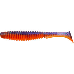 Силікон FishUP U-Shad 4" #207 - Dark Violet/Orange (8шт/уп)