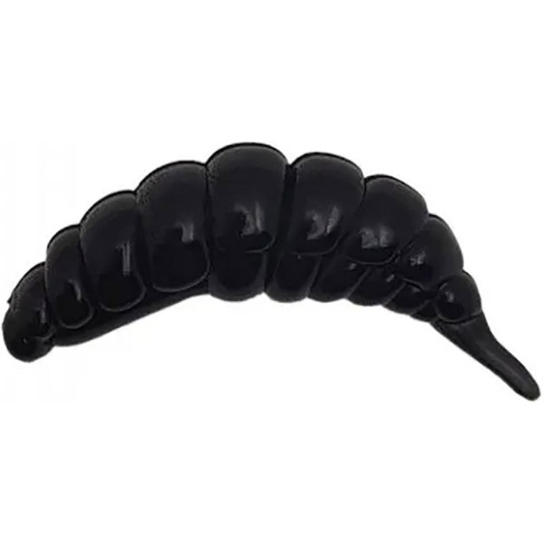 Silicone FishUP Ozi 1.2" cheese taste #101 - Black (10pcs/pack)