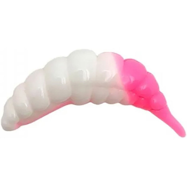 Silicone FishUP Ozi 1.2" cheese taste #132 - White/Bubble Gum (10pcs/pack)