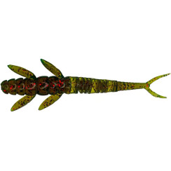 Силікон FishUP Flit 1.5" #019 - Motor Oil/Red (10шт/уп)"