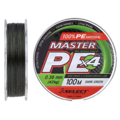 Шнур Select Master PE 100m 0.36мм 42кг темн.-зел.
