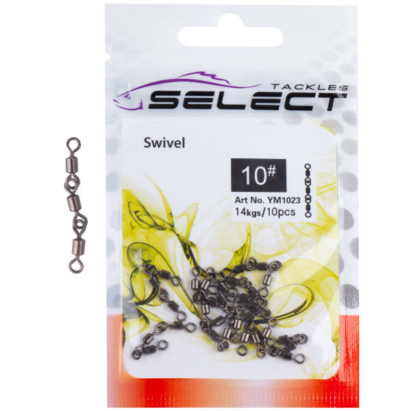 Вертлюжок Select YM1046 потрійний size 14 10 шт.