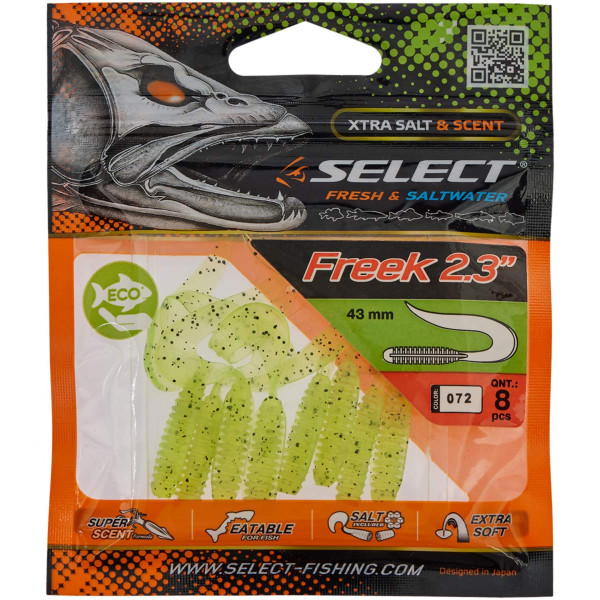 Силікон Select Freek 2.3" #072 (8 шт/уп)