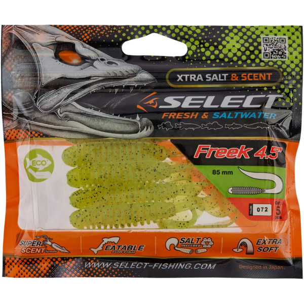 Силікон Select Freek 4.5" #072 (5 шт/уп)