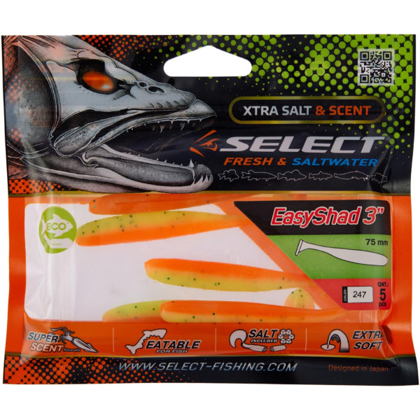 Select Easy Shad 3" Silicone #247 (5 pcs/pack)
