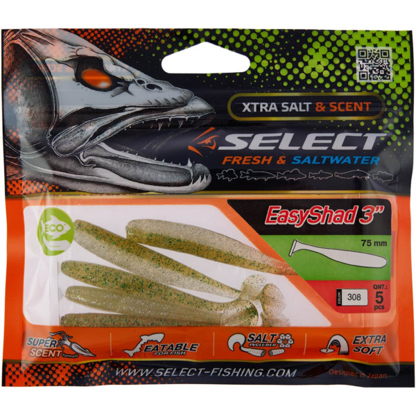 Select Easy Shad 3" Silicone #308 (5 pcs/pack)
