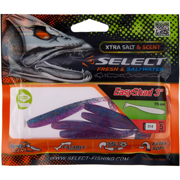Select Easy Shad 3" Silicone #314 (5 pcs/pack)