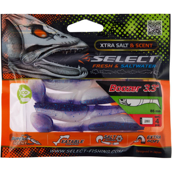 Силікон Select Boozer 3.3" #280 (4 шт/уп)