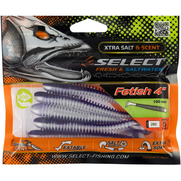 Select Fetish Silicone 4" #280 (5 pcs/pack)