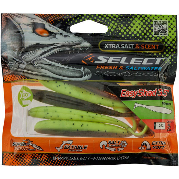 Select Easy Shad 3.5" Silicone #242 (5 pcs/pack)