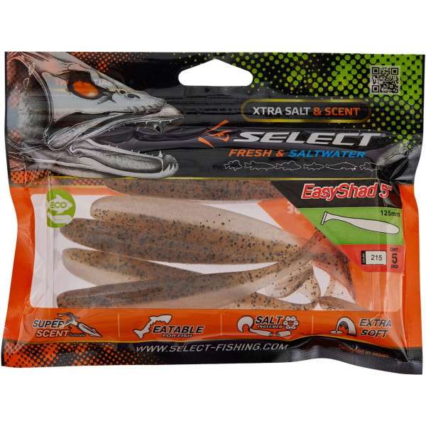 Select Easy Shad 5" Silicone #215 (5 pcs/pack)