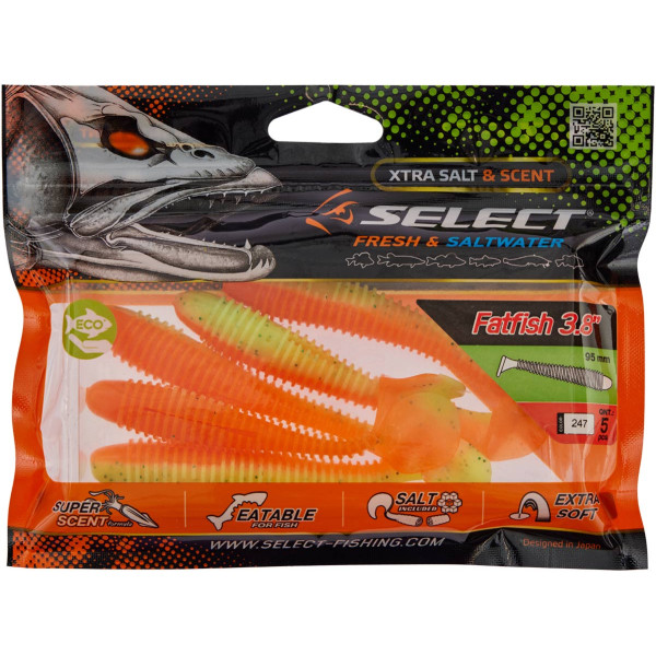 Silicone Select FatFish 3.8" #247 (5 pcs/pack)