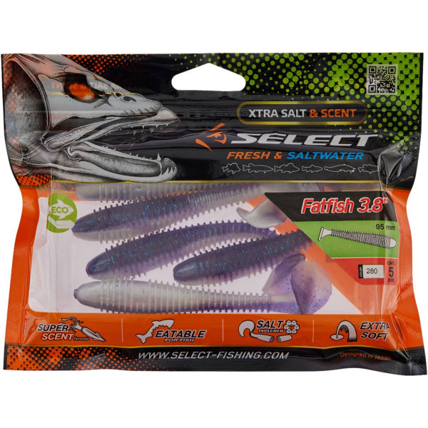 Silicone Select FatFish 3.8" #280 (5 pcs/pack)