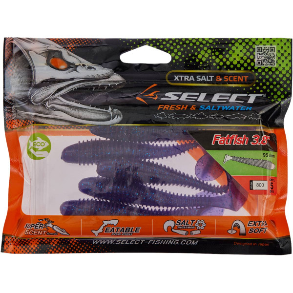 Silicone Select FatFish 3.8" #800 (5 pcs/pack)