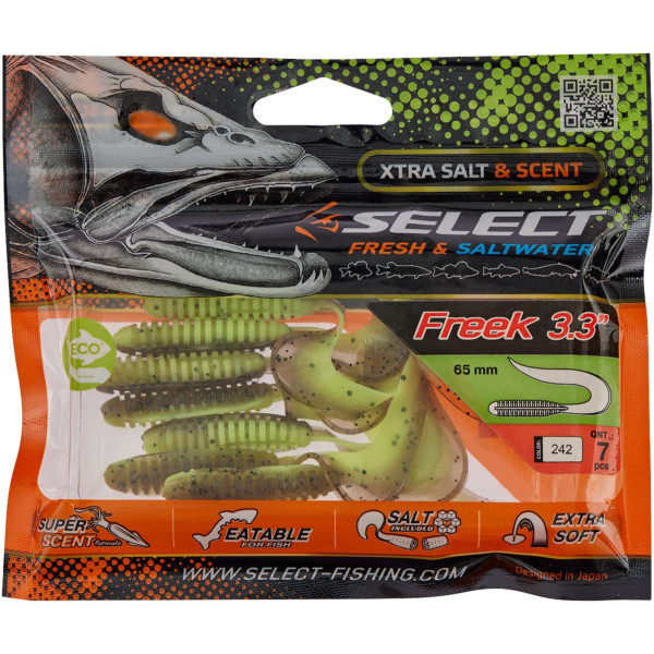 Silicone Select Freek 3.3" #242 (7 pcs/pack)