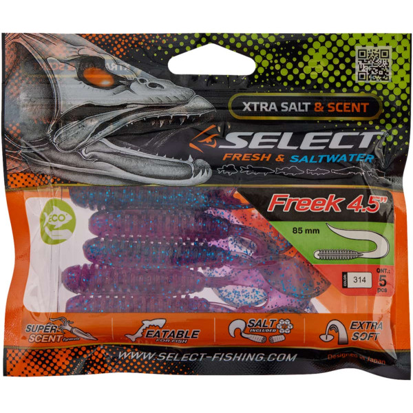 Silicone Select Freek 4.5" #314 (5 pcs/pack)