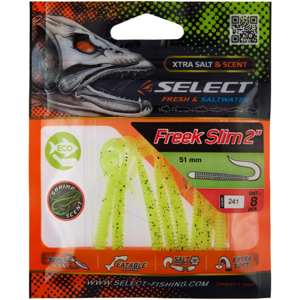 Silicone Select Freek Slim 3" #241 FE (7 pcs/pack)