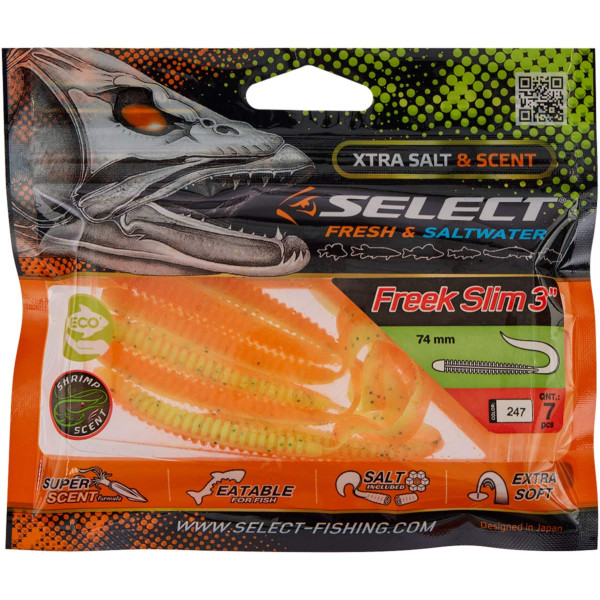 Silicone Select Freek Slim 3" #247 (7 pcs/pack)