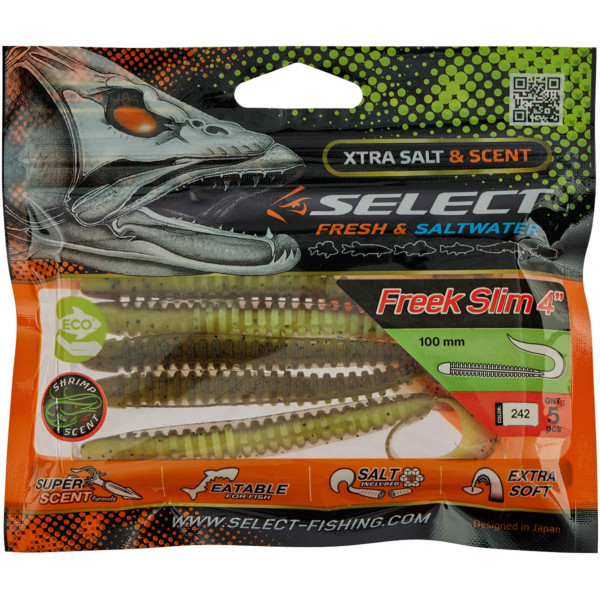 Силікон Select Freek Slim 4" #242 (5 шт/уп)