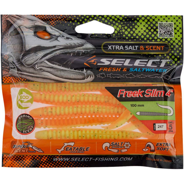 Silicone Select Freek Slim 4" #247 (5 pcs/pack)
