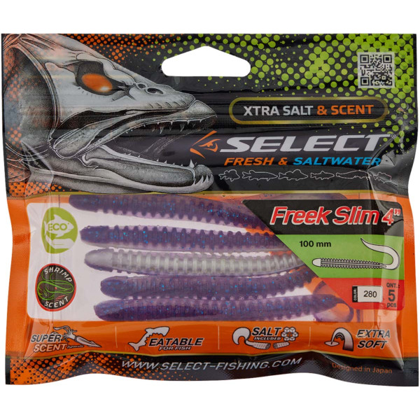 Силікон Select Freek Slim 4" #280 (5 шт/уп)