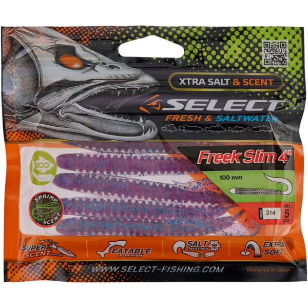 Силікон Select Freek Slim 4" #314 (5 шт/уп)