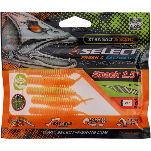 Силікон Select Snack 2.5" #247 FE (6 шт/упак)