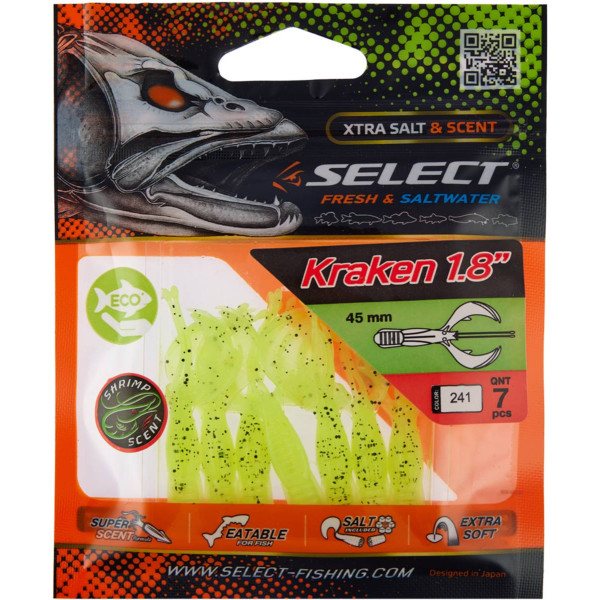 Select Kraken Silicone 1.8" #241 (7 pcs/pack)