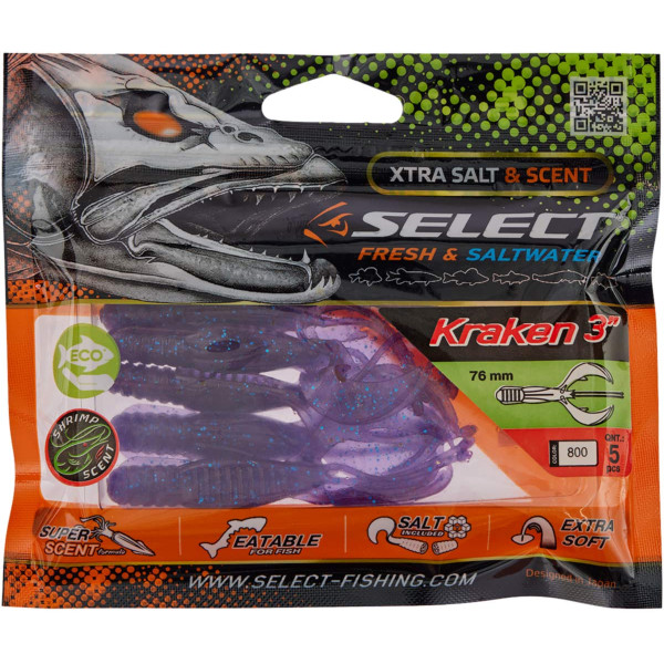 Силікон Select Kraken 3" #800 (5 шт/уп)