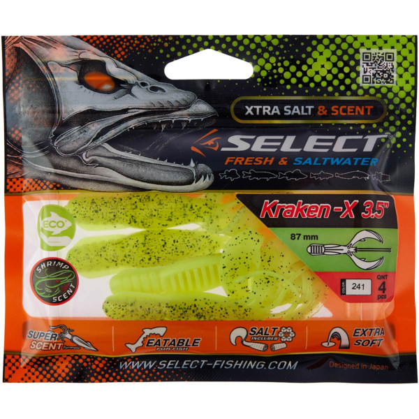 Силікон Select Kraken-X 3.5" #241 (4 шт/уп)