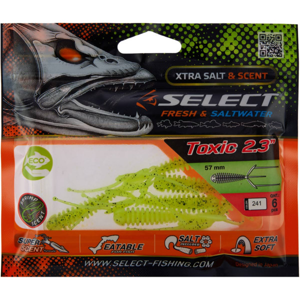 Silicone Select Toxic 2.3" #241 (6 pcs/pack)