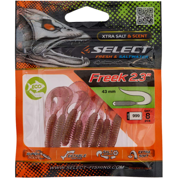 Силікон Select Freek 2.3" #999 (8 шт/уп)