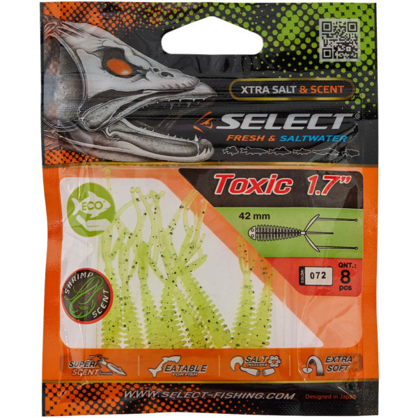 Силікон Select Toxic 1.7" #072 (8 шт/уп)