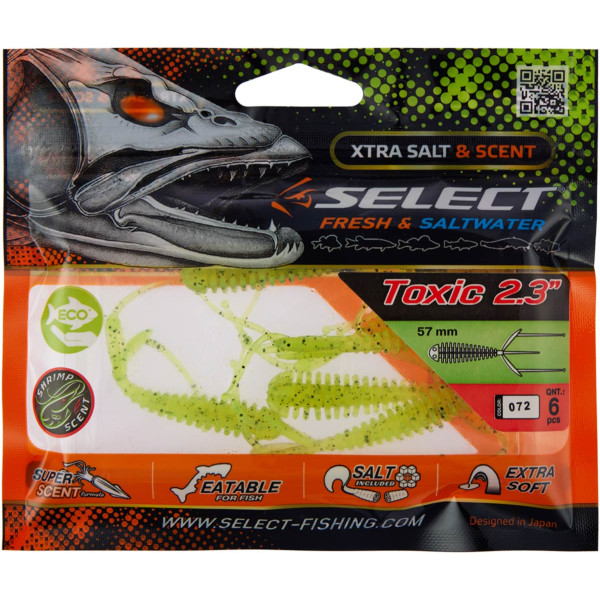 Силікон Select Toxic 2.3" #072 (6 шт/уп)